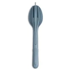 Koziol KLIKK Besteck-Set 3-teilig 4003716 , Farbe: blau