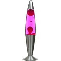 Design Lavalampe Pink Wachs 42cm hoch Retro Tisch Leuchte Wohnzimmer JENNY