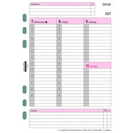 Chronoplan Wochenplan A5 Weiß 2027