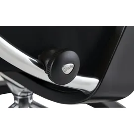 Stressless Relaxsessel Consul Leder 76 x 100 x 71 cm Schwarz mit Hocker