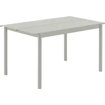 Muuto Linear Gartentisch 140 x 75 x 73,5 cm grau