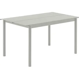 Muuto Linear Gartentisch 140 x 75 x 73,5 cm grau