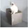 D&D Kratzsäule Kratzwürfel I Love Happy Cats beige beige 30 cm x 30 cm x 30 cm