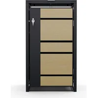 Blumfeldt – Wetterfest Verzinkter Stahl, Passend für 60L/120L/240L, Schloss,