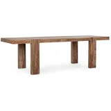 BIZZOTTO Ausziehtisch Sunderland aus Sheesham Holz