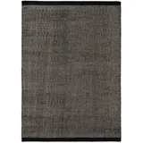 benuta Pure Wollteppich, Schwarz, Textil, Beton Optik, Rechteckig, 200x300 cm, Care & Fair, Handmade in India, pflegeleicht, Teppiche & Böden, Teppiche, Naturteppiche