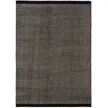 benuta pure Wollteppich, Schwarz, Textil, Beton Optik, Rechteckig, 200x300 cm, Care & Fair, Handmade in India, pflegeleicht, Teppiche & Böden, Teppiche, Naturteppiche