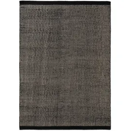 benuta pure Wollteppich, Schwarz, Textil, Beton Optik, Rechteckig, 200x300 cm, Care & Fair, Handmade in India, pflegeleicht, Teppiche & Böden, Teppiche, Naturteppiche
