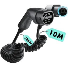 LDY Spiralladekabel Typ 2 10 m