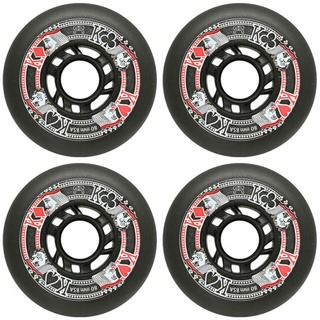 FR SKATES STREET KINGS 4er Pack Rollenset black - 76mm/85a