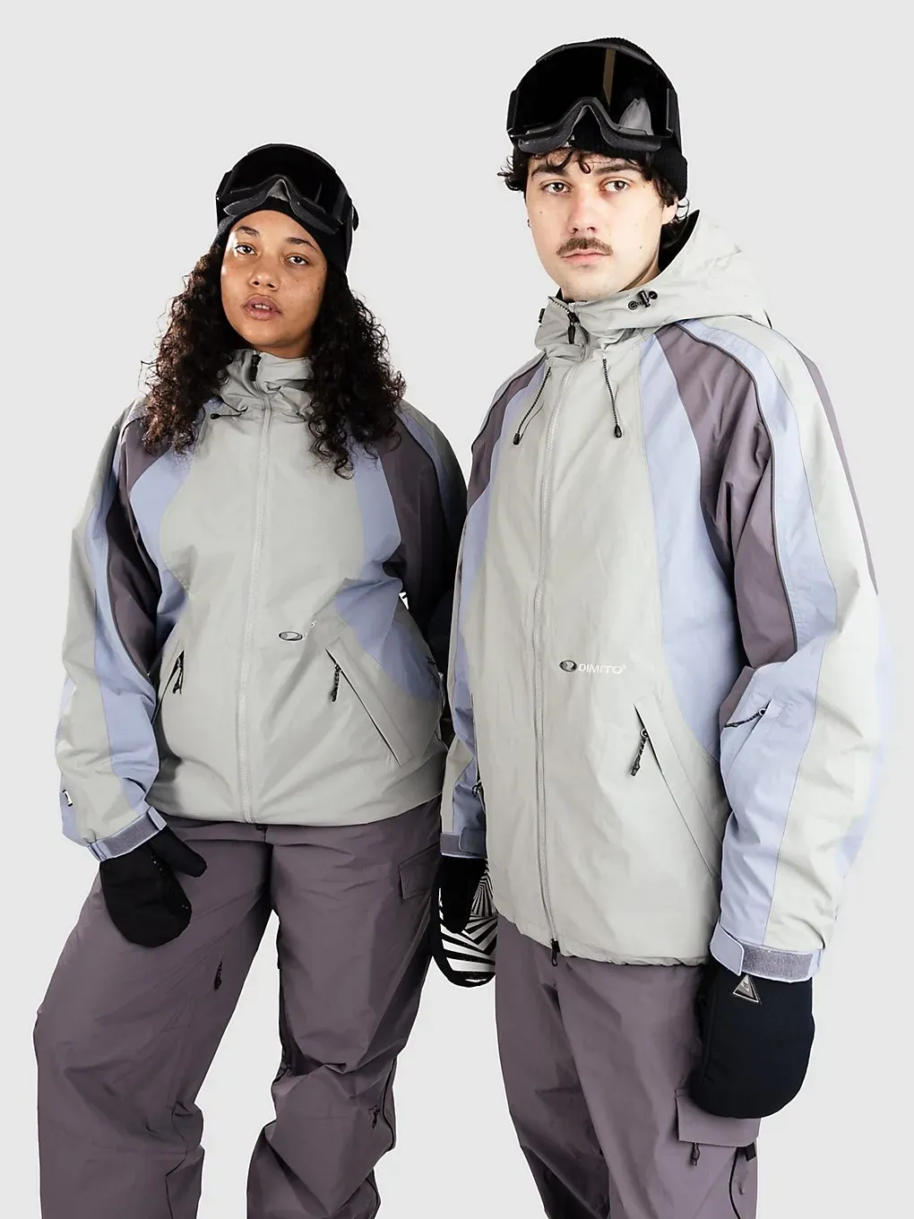 Dimito Wave Padded (Polartec) Jacke sage grey Gr. M