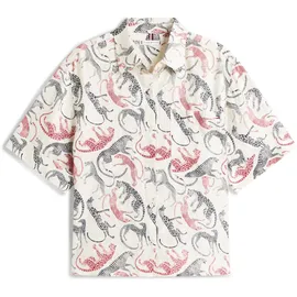Tommy Hilfiger Kurzarmbluse TOMMY HILFIGER "ESS LINEN SHORT SLEEVE SHIRT", Damen, Gr.
