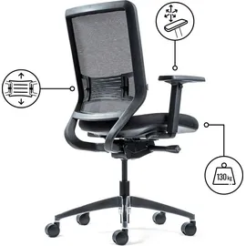 Yaasa Chair Classic Stoff Schwarz
