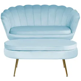 SalesFever Clam oval hellgrau/gold