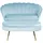 SalesFever Clam oval hellgrau/gold