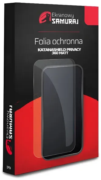 Telefonschutzfolie Ekranowy Samuraj KatanaShield Privacy 360 Matt mit Installationsservice