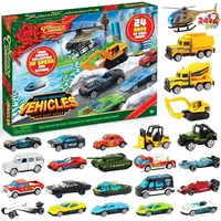 JOYIN Adventskalender 2024 Kinder Diecast Autos Baustellen Spielzeug 24 Tage Weihnachten