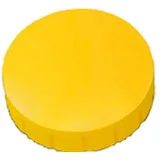 Maul Rundmagnet Solid 24 mm 0,6 kg Haftkraft 10 Stück gelb Packung mit 24 Stück