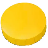 Maul Rundmagnet Solid 24 mm 0,6 kg Haftkraft 10 Stück gelb Packung mit 24 Stück