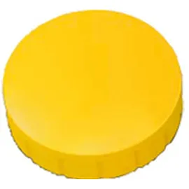 Maul Rundmagnet Solid 24 mm 0,6 kg Haftkraft 10 Stück gelb Packung mit 24 Stück