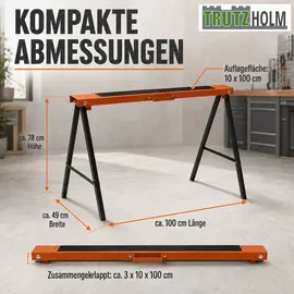 Trutzholm Gerüstbock Stahl 250 kg orange