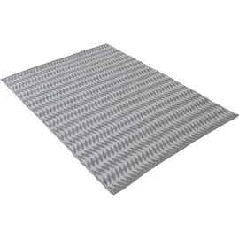 carpetfine Teppich CARPETFINE "Frida 203", grau, B:200cm H:7mm L:290cm, Polyester, Teppiche, Teppich, Wendeteppich, 100% recyceltem Material (PET), Flachgewebe, Sisal Optik