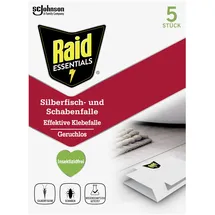 Raid Silberfisch Schabenfalle Klebefalle 5 Stück