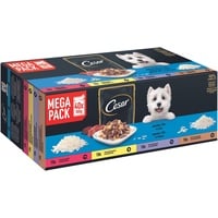 Cesar Selektion in Gelee Premium Hunde Nassfutter für Senior 10+ im Portionsbeutel Getreidefrei mit Superfoods in 4 Varietäten 40x100g