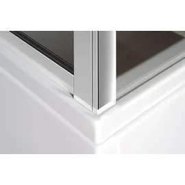 Polysan DEEP Komplettdusche 140 x 165 cm Klarglas