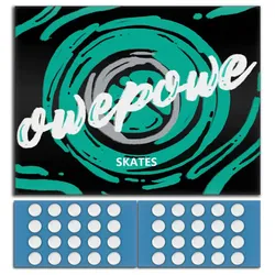 Owepowe Eagle Maus Skates Speed Dots - Weiß