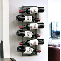 DanDiBo Ambiente Weinregal 6 Flaschen Schwarz