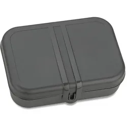 Koziol - Pascal L Lunchbox mit Trennsteg, nature ash grey