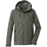 KILLTEC Herren Softshelljacke mit abzippbarer Kapuze KOW 79 MN SFTSHLL JCKT, oliv, L