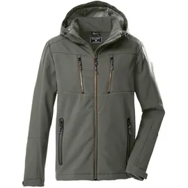 KILLTEC Herren Softshelljacke mit abzippbarer Kapuze KOW 79 MN SFTSHLL JCKT, oliv, L