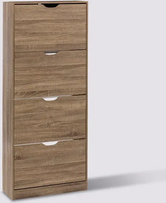 5five Schuhregal - Natur, 60 x 23,3 x 155,4 cm