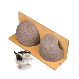 BigDean 3 Stück Schwalbennistkasten Doppelnest Schwalbennest Mehlschwalbennest Nistkasten Nisthilfe Schwalben Holzbeton