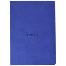 Rhodia Notizbuch A5 kariert Blau/Weiß