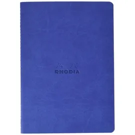 Rhodia Notizbuch A5 kariert Blau/Weiß