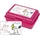 UNITED LABELS The Peanuts Brotdose Snoopy Collection - Ein Lächeln ist der schönste Start in den Tag Lunchbox Butterbrotdose mit Trennwand Pink