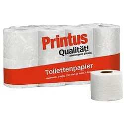 Printus Toilettenpapier 3-lagig, 8 Rollen