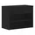 vidaXL Schuhbank 60 x 30 x 45 cm schwarz / schwarz matt