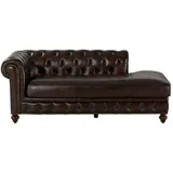 Uno Recamiere Chesterfield ¦ braun ¦ Maße (cm): B: 203 H: 79 T: 100.0