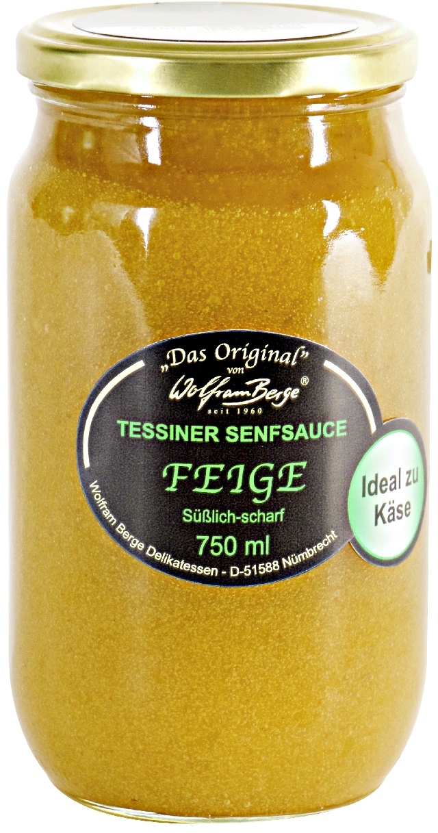 Wolfram Berge Original Tessiner Senf Sauce Feige (1 Kg)