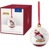 Villeroy & Boch Annual Christmas Edition Kugel 2024 Bunt, Weihnachten, Ornament, Baumschmuck, Weihnachtsdekorationen, Deko Weihnachten, Sammlerstück, Premium Porcelain, Kunststoff