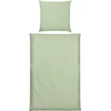 Erwin Müller Bettwäsche Bettwäsche "Landshut", Mako-Satin, Uni grün