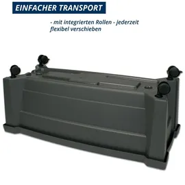 KHW Bewässerungsblumenkasten Calypso 79 x 34 x 33 cm anthrazit inkl. Rollen
