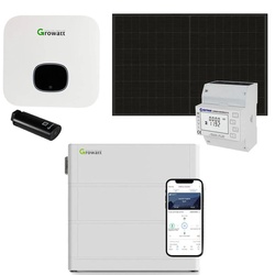 Growatt MIN3600-XH 0% MwSt §12 III UstG 3kWp PV Komplettanlage mit 5,12 kWh Sola…