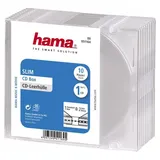 Hama 51164 CD-Leerhülle Slim 10er-Pack transparent