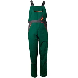 Planam Visline Latzhose grün/orange/schiefer