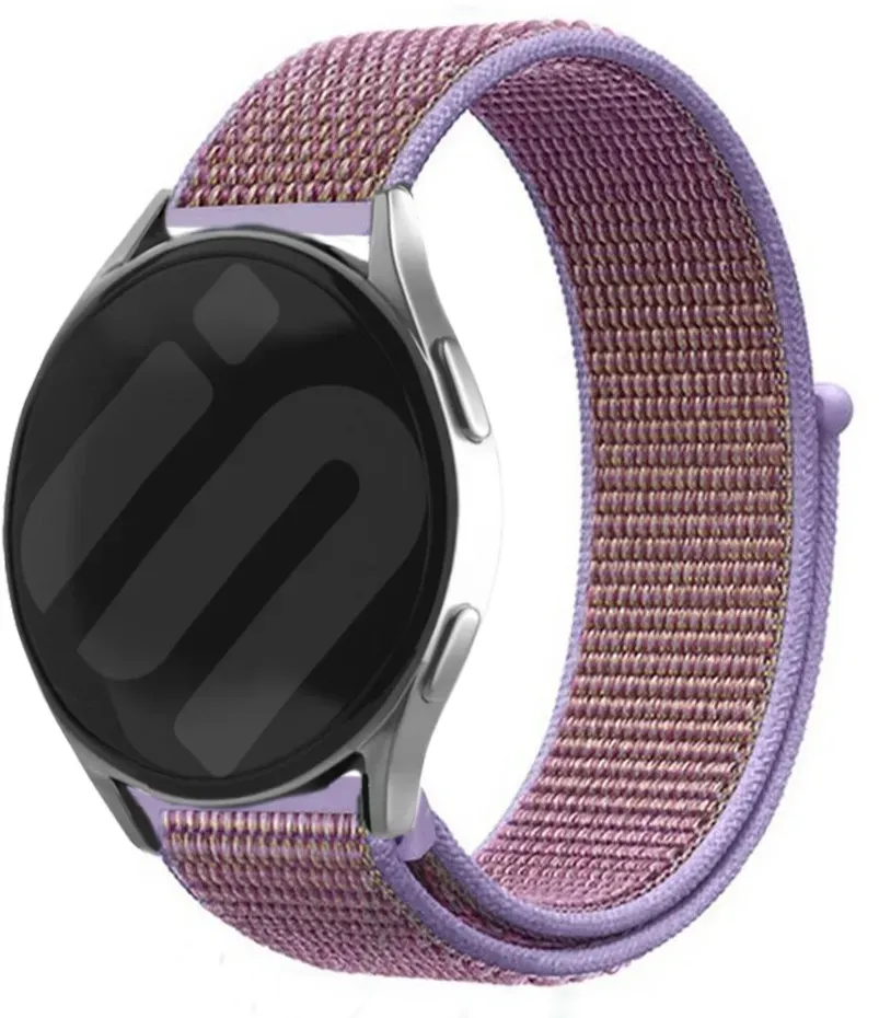 Strap-it Gard Pro Health 4 smartwatch Armband Nylon für Gard Pro Health 4 Smartwatch - Flieder - Klettverschluss